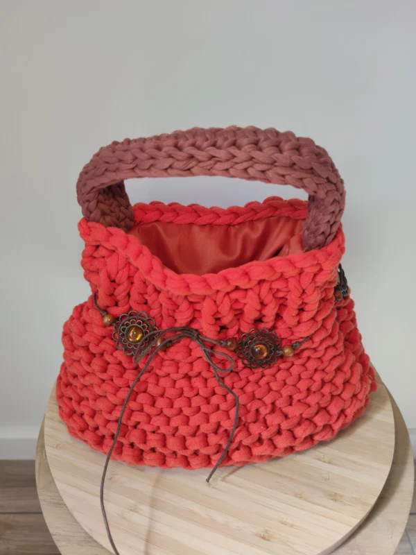 Sac à main orange – Image 3